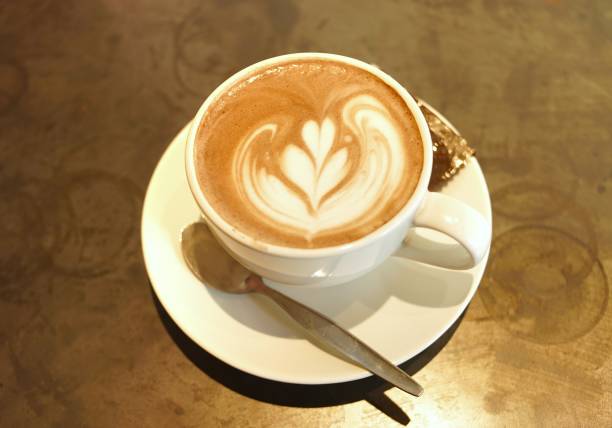 istock Hot Coffee Latte Recipe at cofee shop 1206665206