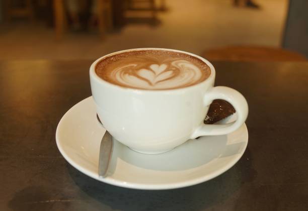 istock Hot Coffee Latte Recipe at cofee shop 1206665224