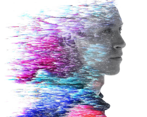 istock A portrait combined with a digital illustration 1206666471