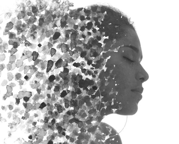istock Paintography. A portrait combined with a painting 1206666875