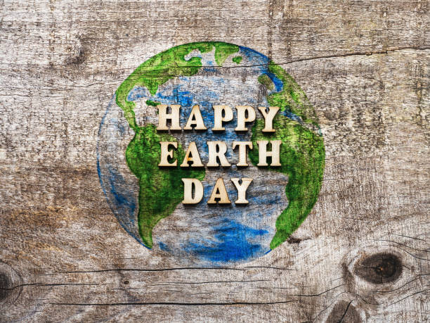 istock Earth Day. Beautiful greeting card. Top view 1206671810