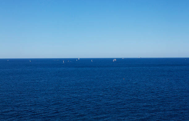 Boats at sea in Marseilles View of boats from Marseilles leisure activity french culture sport high angle view stock pictures, royalty-free photos & images