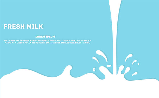 illustrations, cliparts, dessins animés et icônes de gouttes de crème au lait. - lait