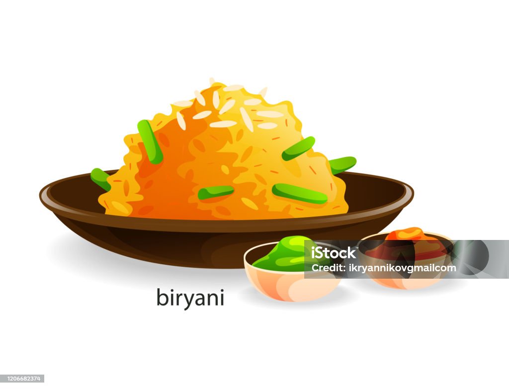 Món Ăn Truyền Thống Ấn Độ Biryani Món Ăn Thứ Hai Cơm Và Gia Vị Hình minh  họa Sẵn có - Tải xuống Hình ảnh Ngay bây giờ - iStock