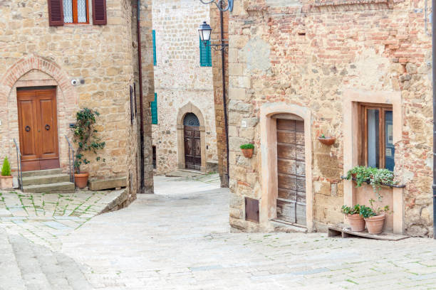 istock Stone old Tuscany village - Monticchiello. 1206687210