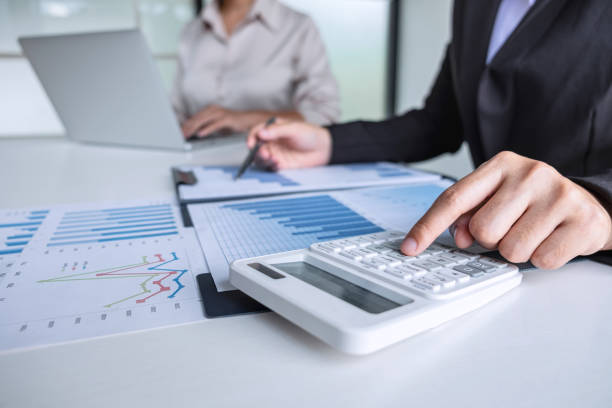 istock Professional Business woman partner discussing ideas plan and presentation new project at meeting collaboration, working and analyzing in workspace office, financial and investment concept 1206687949