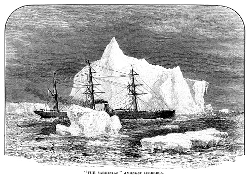 The SS Sardinian, a British passenger and cargo ship which sailed between the UK and North America via the North Atlantic Ocean. She was laid down in 1874, made her maiden voyage in 1875 and was scrapped in 1938. Notably, she transported Guglielmo Marconi to Canada so he could set up a wireless station at St Johns, Newfoundland. From “Sunday at Home - A Family Magazine for Sabbath reading, 1883”, published by the Religious Tract Society, London.