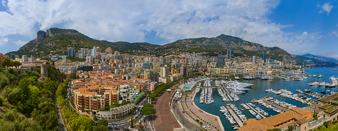 Panorama of Monaco - travel and architecture background