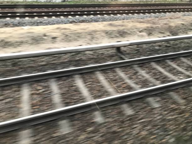 istock Moving train railways isolated unique blurry photo 1206691431
