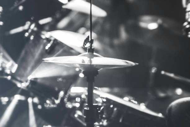 Drum cymbals, hihat Drum cymbals, hihat drum kit photos stock pictures, royalty-free photos & images