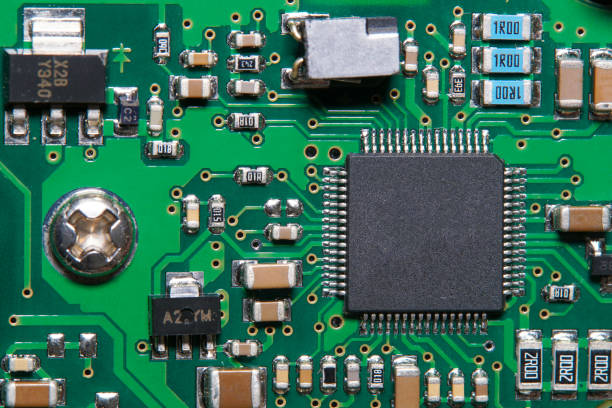 istock Closeup of an electronic circuit board 1206695772