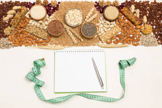 istock Balanced vegan snack, protein granola bar 1206699089