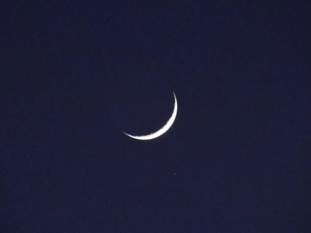 istock Crescent moon or Waning moon depends on your hemisphere 1206699561