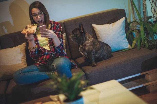 istock i love my dog and pizza too 1206701651