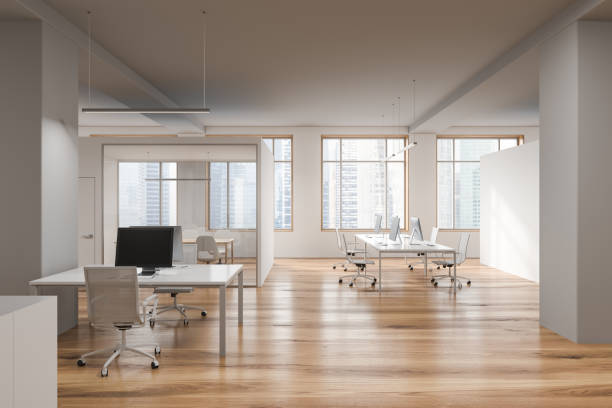 istock White open space office and meeting room 1206704418