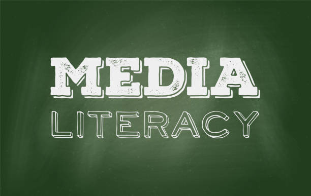 Media literacy Green chalkboard with the words Media Literacy on it. literacy photos stock pictures, royalty-free photos & images