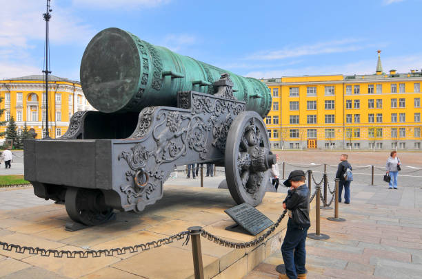 King Cannon (Tsar Cannon) in Moscow Kremlin , Russia.