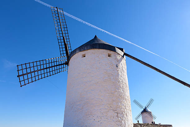 istock Medieval windmills in Consuegra, Toledo province, Spain 120671530