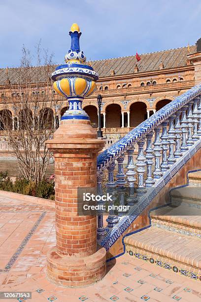 Plaza De Espana В Севилья — стоковые фотографии и другие картинки Palacio Espanol - Palacio Espanol, Андалусия, Арка - архитектурный элемент