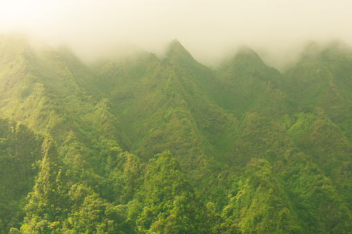 Mountains in Hawaii, USA.