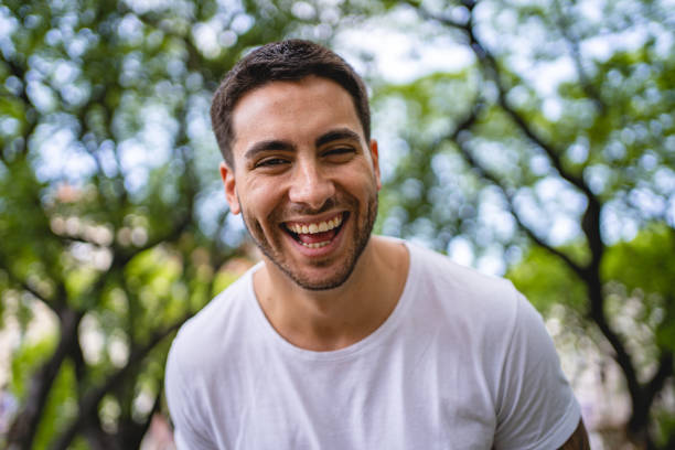 istock Latin man smiling at the camera portrait 1206721708