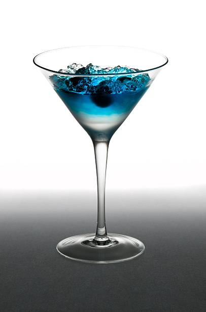 istock Blueberry cocktail in a martini glass 120672601