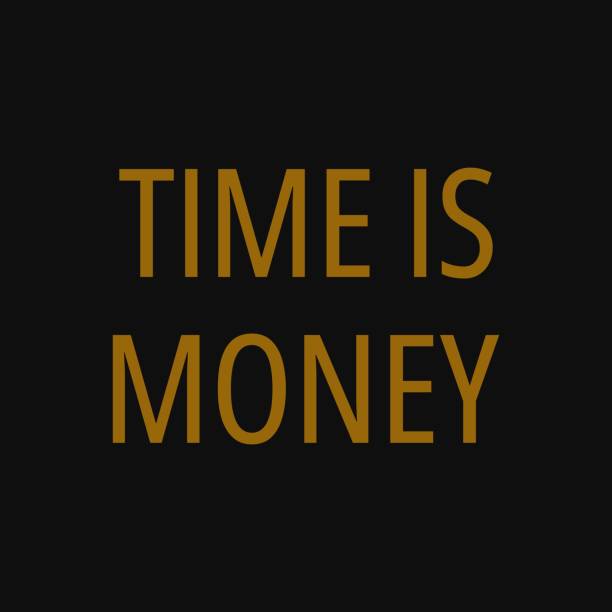 istock Time is money. Motivational and inspirational quote. 1206727942