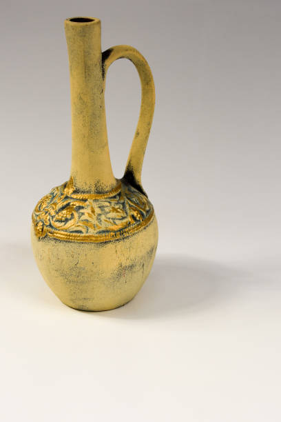 istock vintage antique ceramic jug on a white background 1206728221