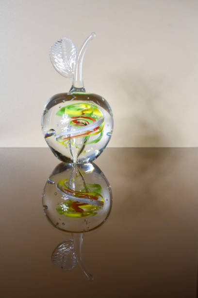 istock creative transparent glass apple in the interior 1206728301