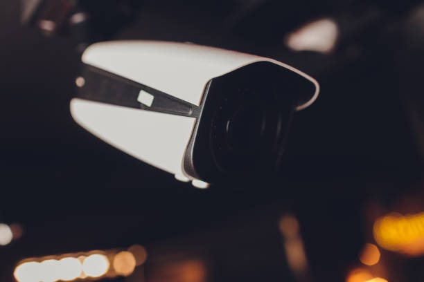istock CCTV Camera Operating in Living room or restaurant. 1206728963