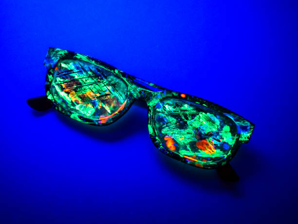 istock Sunglasses painted in fluorescent colors 1206731598