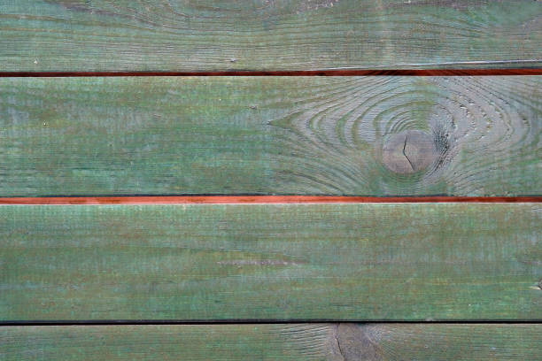 istock Green boards horizontal. Painted wooden slats background 1206732763