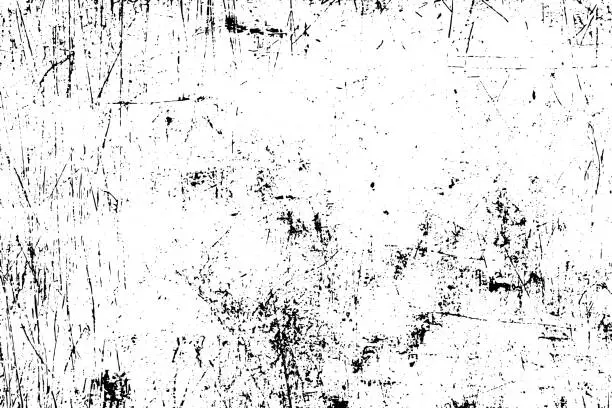 Vector illustration of Black and white grunge. Distress overlay texture. Abstract surface dust and rough dirty wall background concept.