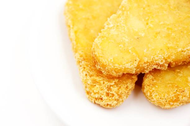 istock Fried golden potato hash browns 1206738175
