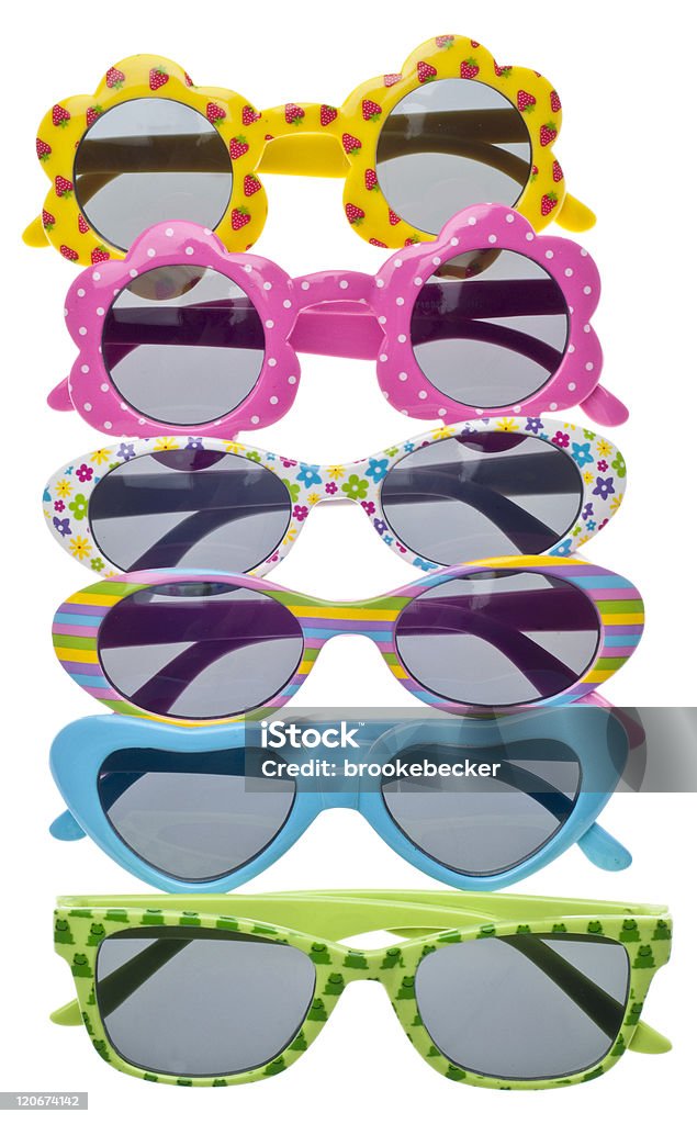 Dimensioni bambino occhiali da sole per l'estate - Foto stock royalty-free di Accessorio personale