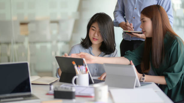 istock Close up view of young professional designer team preparing  their project 1206748660