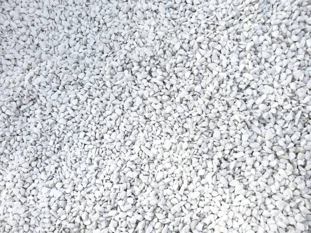 istock White gravel for sprinkling the floor. 1206750778