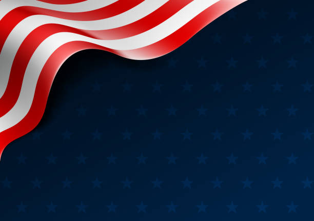 illustrazioni stock, clip art, cartoni animati e icone di tendenza di bordo bandiera - usa politics flag american culture