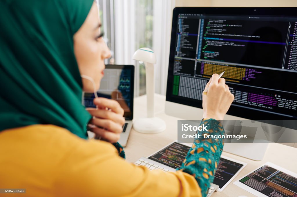 Software Developer Checking Code Stock Photo - Download Image Now ...