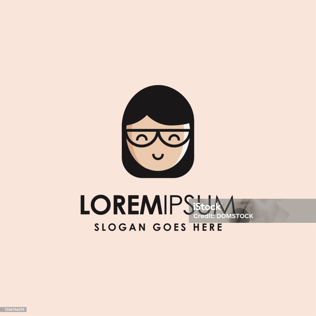 Biểu Tượng Logo Cô Gái Dễ Thương Hình minh họa Sẵn có - Tải xuống ...