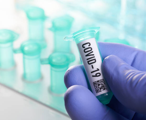 Corona virus: vial with corona virus,  covid-19