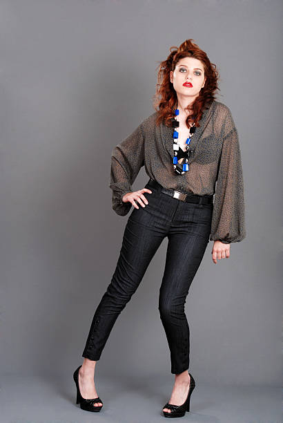 istock red head woman fashion model 120677220