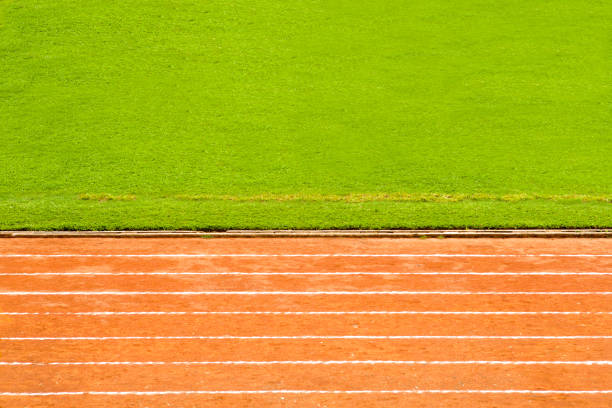 istock Running Track In Sport Venue 1206773549