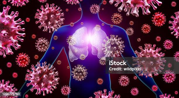 Lung Infection Stock Photo - Download Image Now - Lung, Coronavirus, Virus