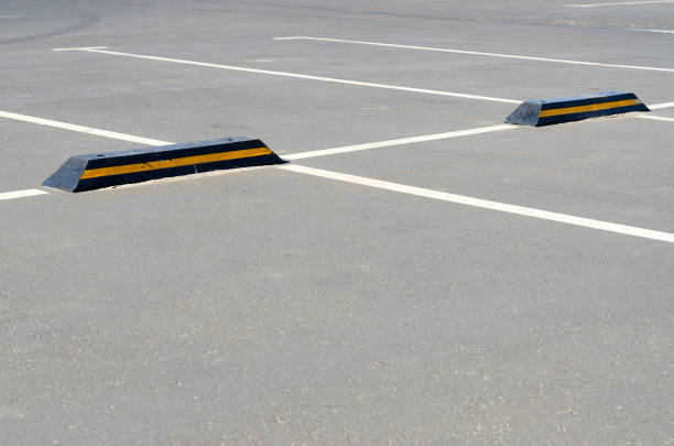 istock Road marking of parking spaces 1206775770