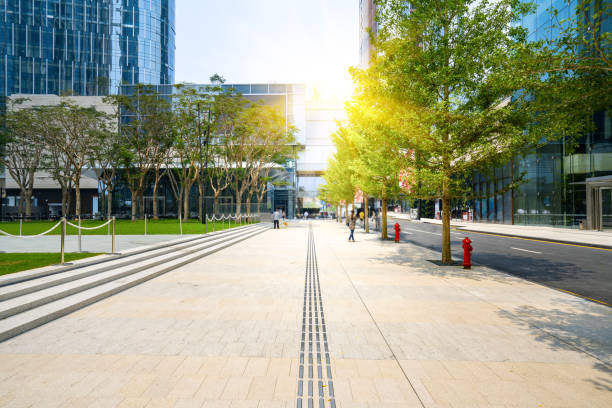 istock Empty floor and modern office building ,shenzhen,china 1206776245