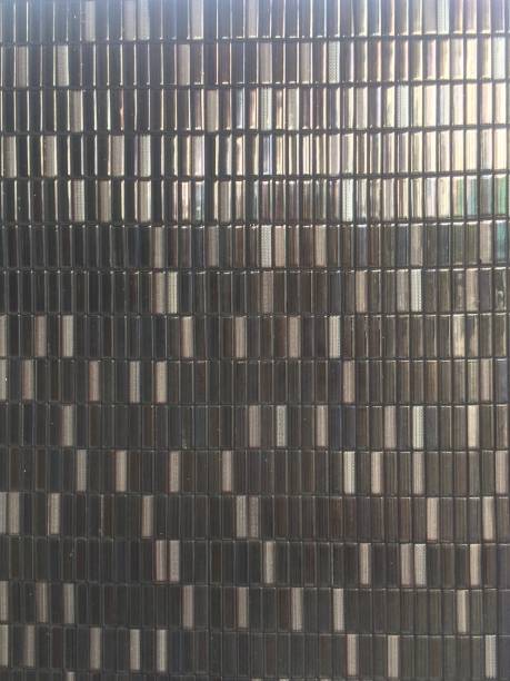 istock background, mosaic texture, small gray and black tiles 1206776788