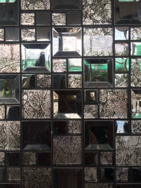 istock background, mosaic texture, small gray and black tiles 1206776848