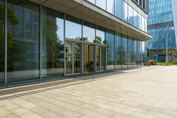istock Empty floor and modern office building ,shenzhen,china 1206778030