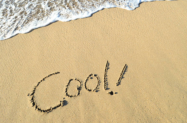 istock The word cool drawn in sand 120678254